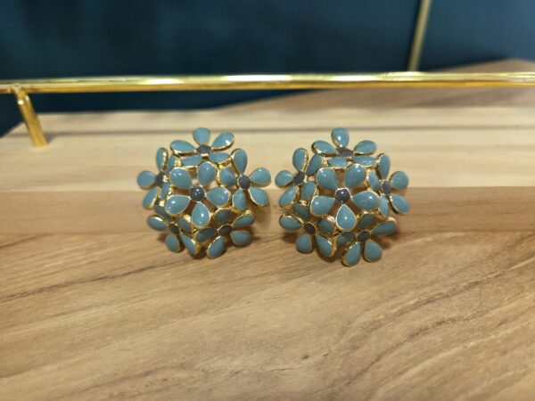 Boucles d'oreilles bouquet vert