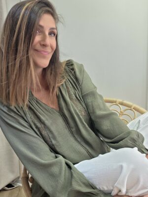 Blouse Luna kaki – Image 2