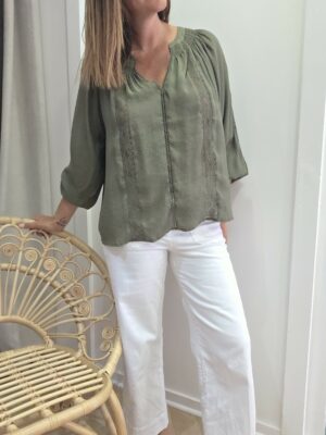 Blouse Luna kaki – Image 4