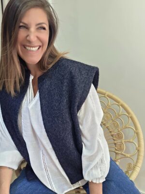 Gilet Maud marine 🇫🇷