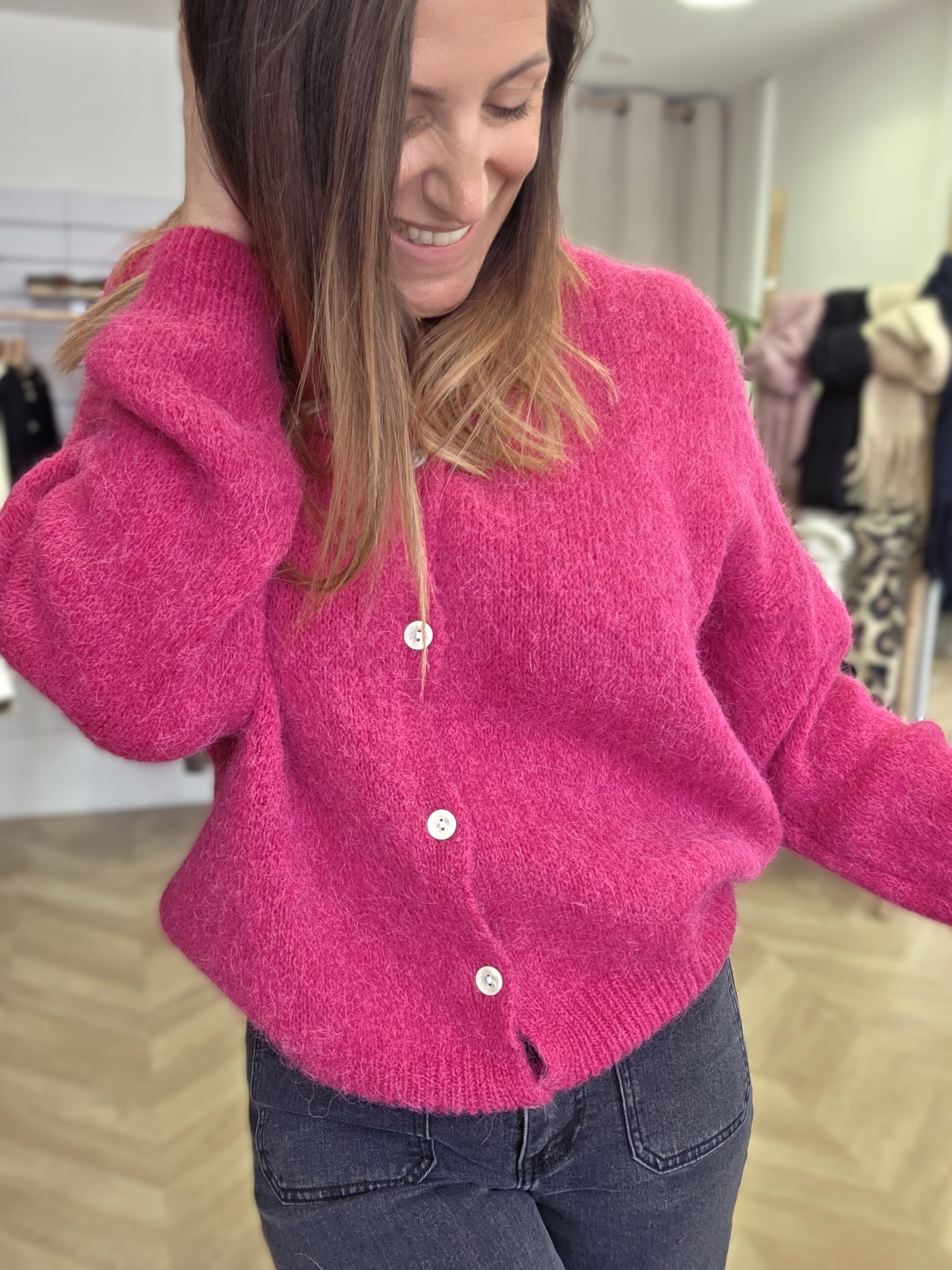 Gilet Manille framboise 🇮🇹 – Image 2