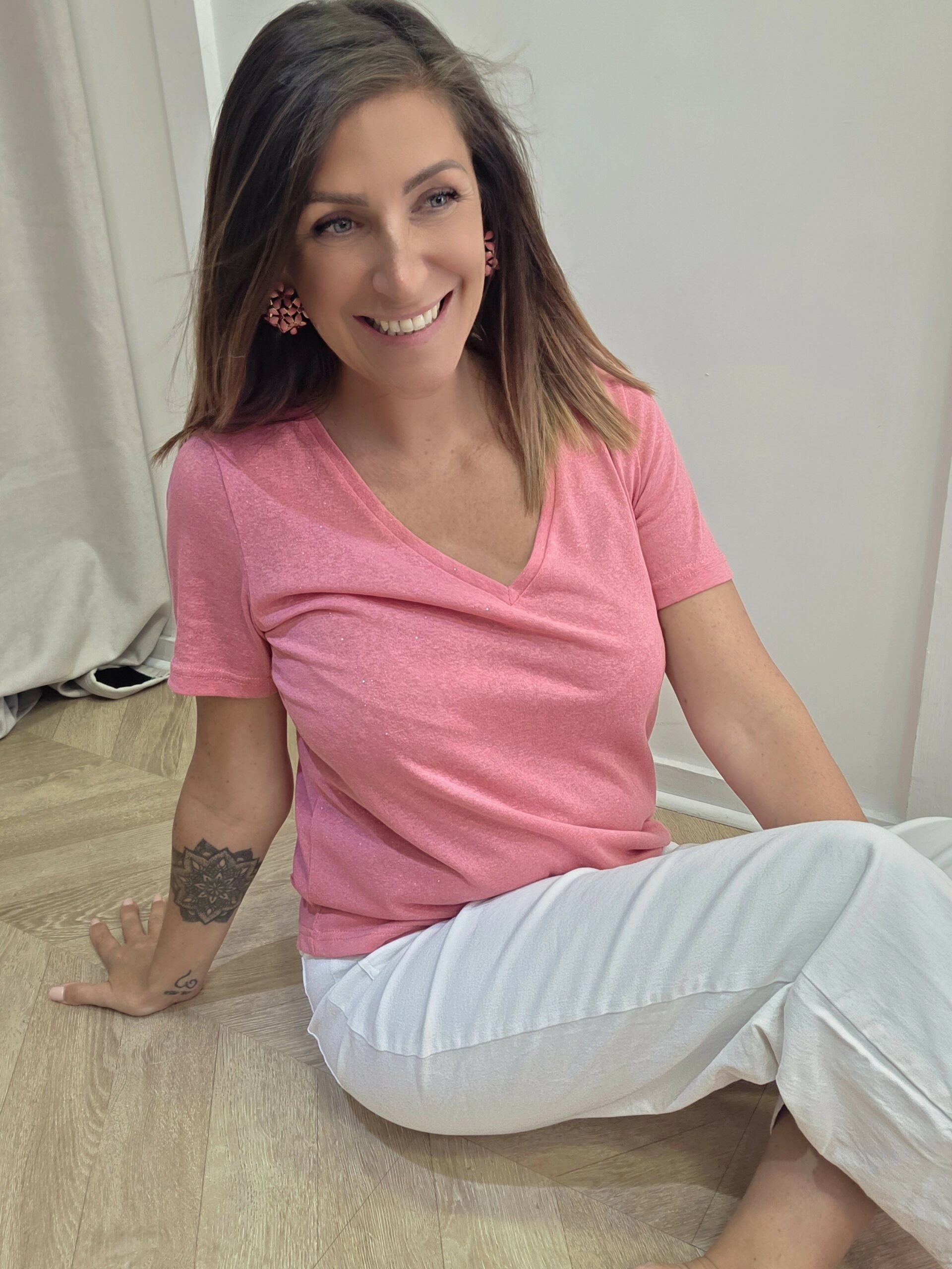 T-shirt Maé bois de rose