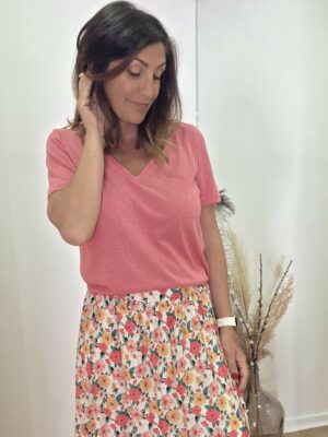 T-shirt Maé bois de rose
