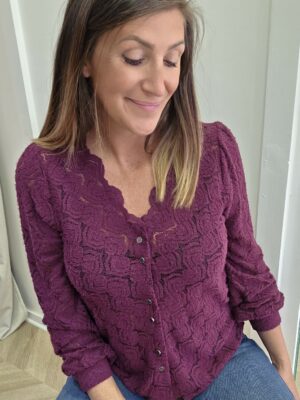 Blouse Astride prune – Image 3