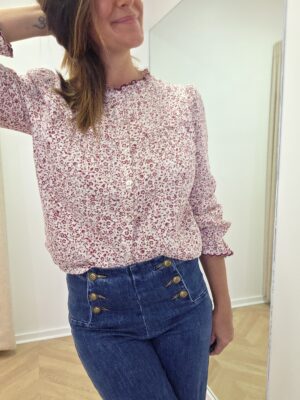 Blouse Lizette bordeaux – Image 2