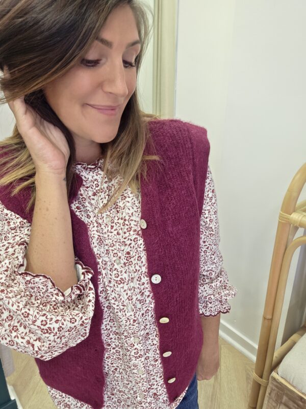 Blouse Lizette bordeaux