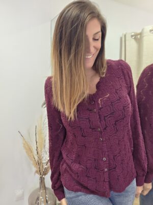 Blouse Astride prune