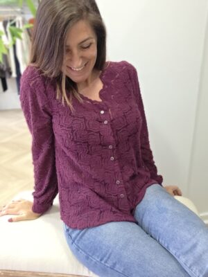 Blouse Astride prune – Image 2