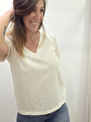 T-shirt Maé écru – Image 2