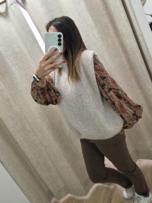 Maille Camille sans manches 🇮🇹 beige – Image 4