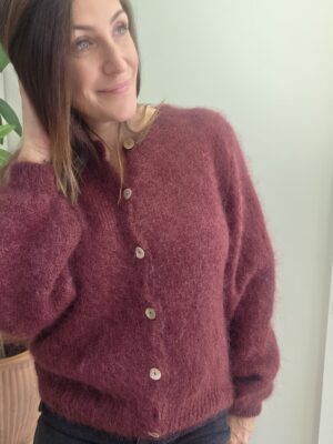 Gilet maille Doudou bordeaux 🇮🇹