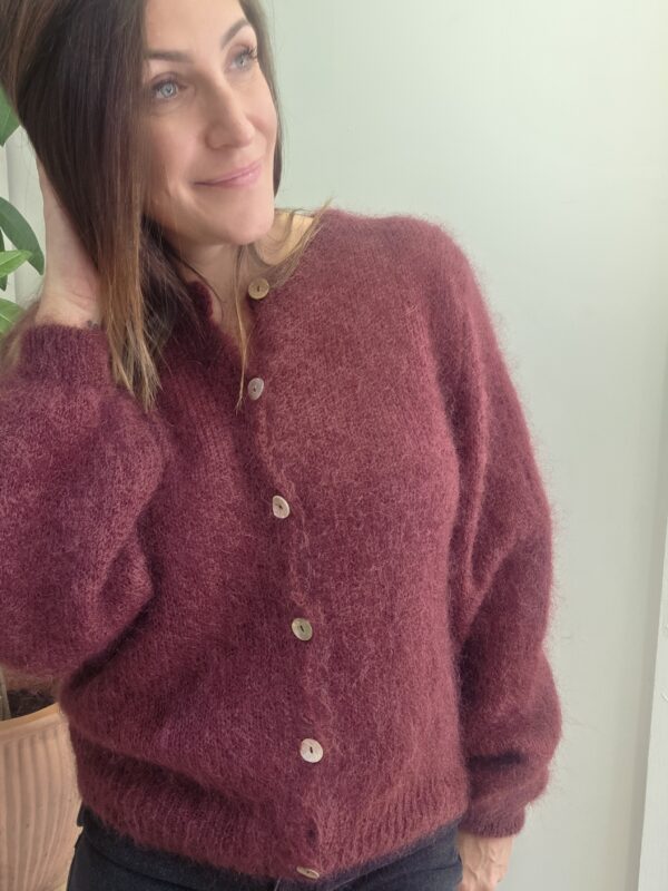 Gilet maille Doudou bordeaux 🇮🇹