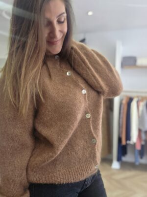 Gilet maille Doudou camel 🇮🇹