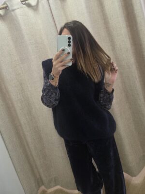 Maille Camille sans manches 🇮🇹 marine