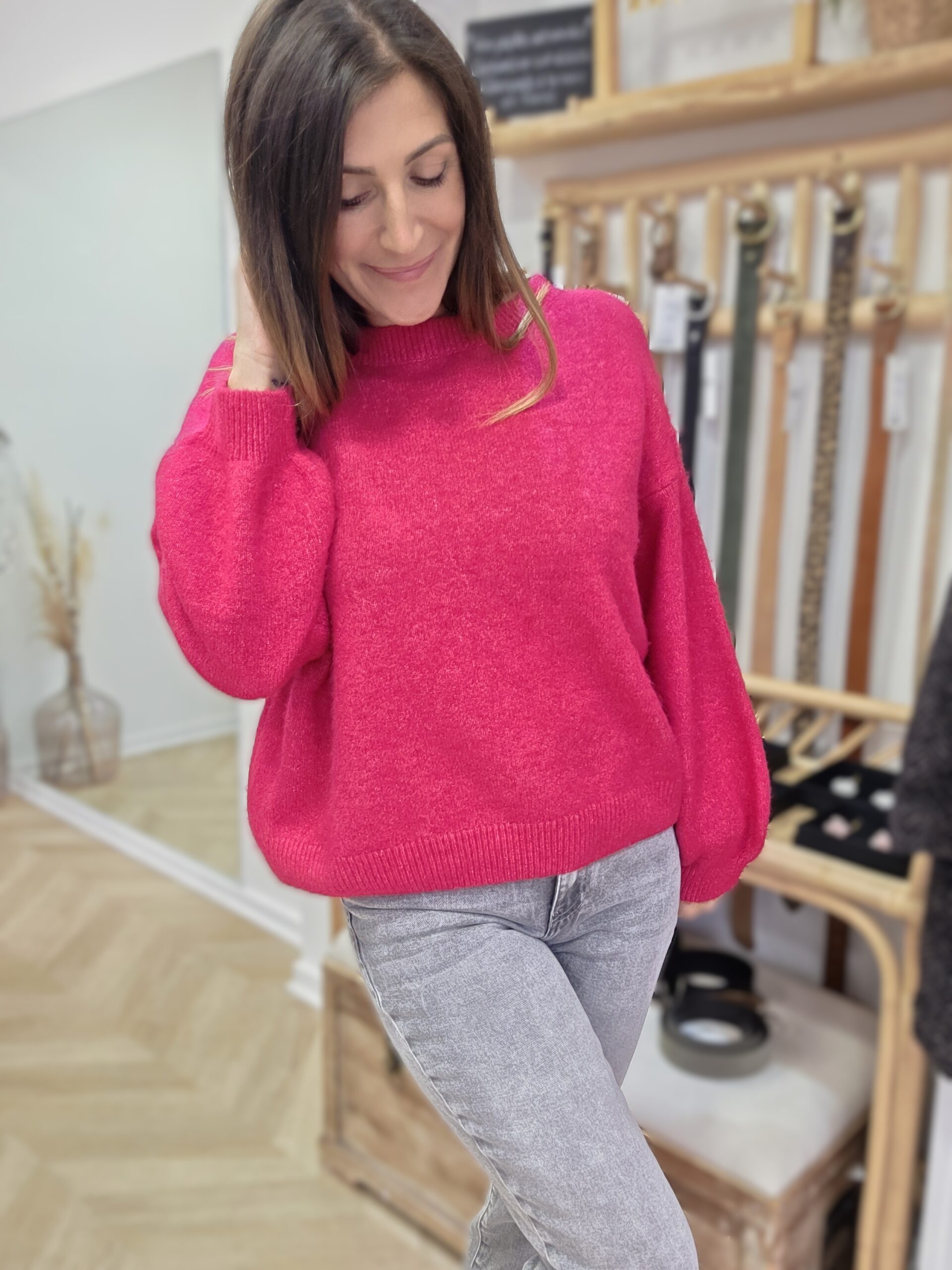 Pull Maelys framboise – Image 2