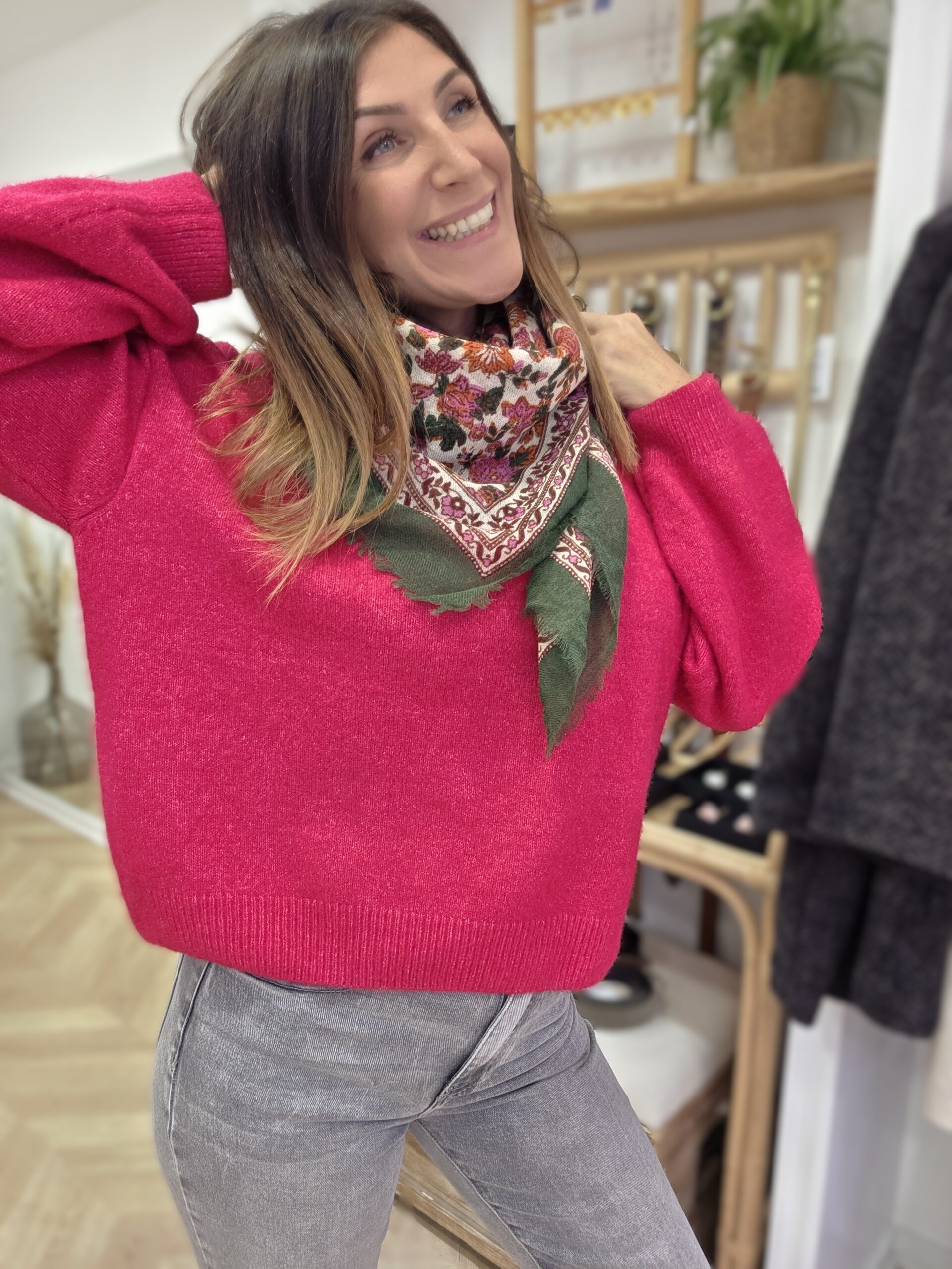 Pull Maelys framboise – Image 3