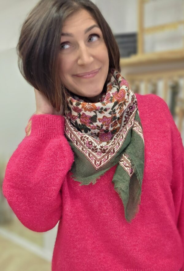 Grand foulard indien 100% laine