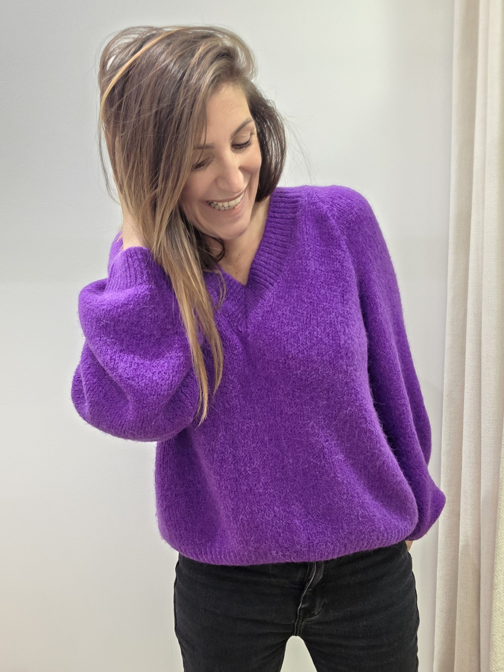 Pull Mélodie violet – Image 2