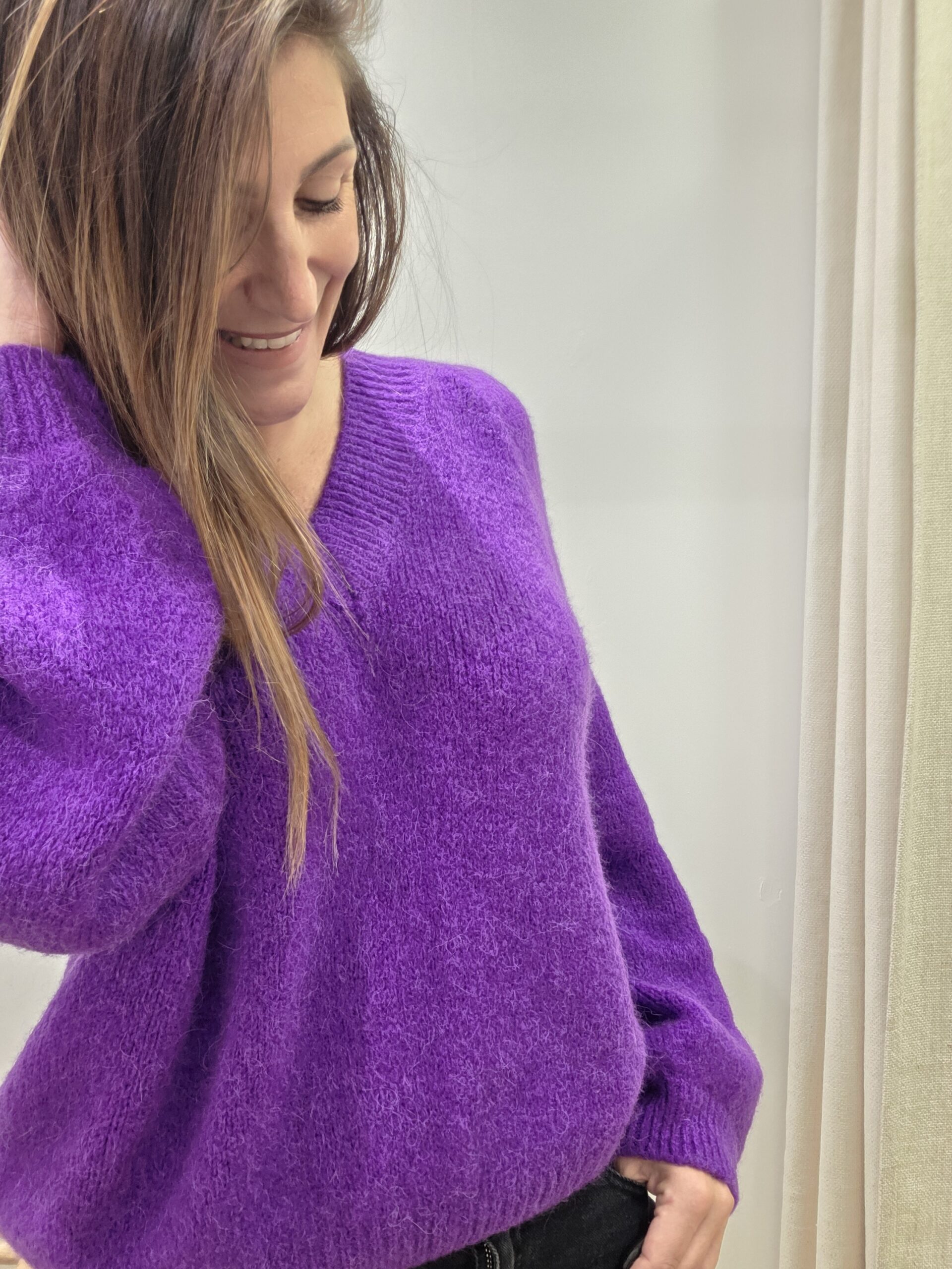 Pull Mélodie violet – Image 3