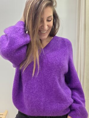 Pull Mélodie violet