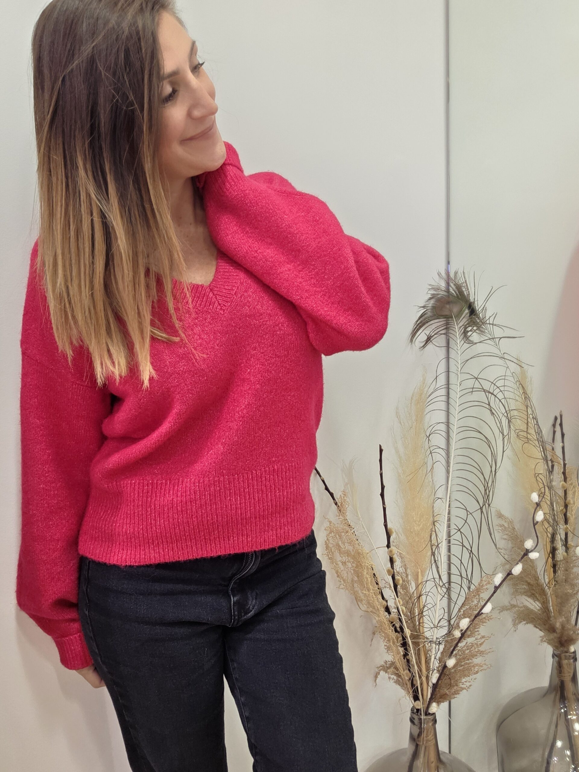 Pull Maggy framboise – Image 2