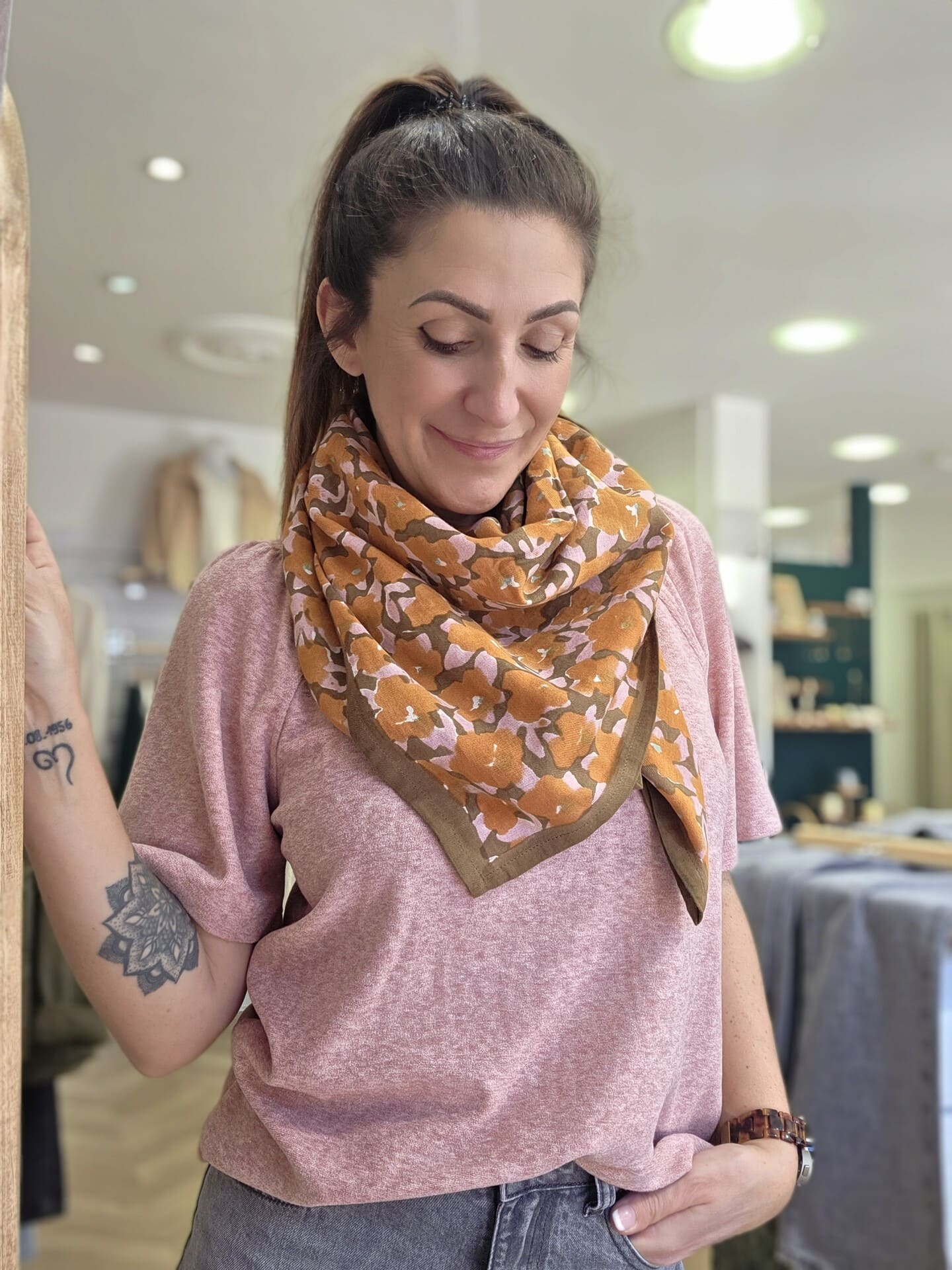 Grand foulard indien