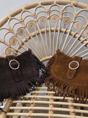 Sac à franges Alana camel