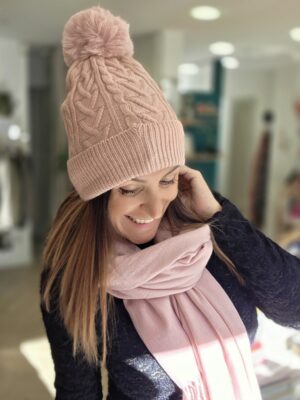 Bonnet Louis vieux rose