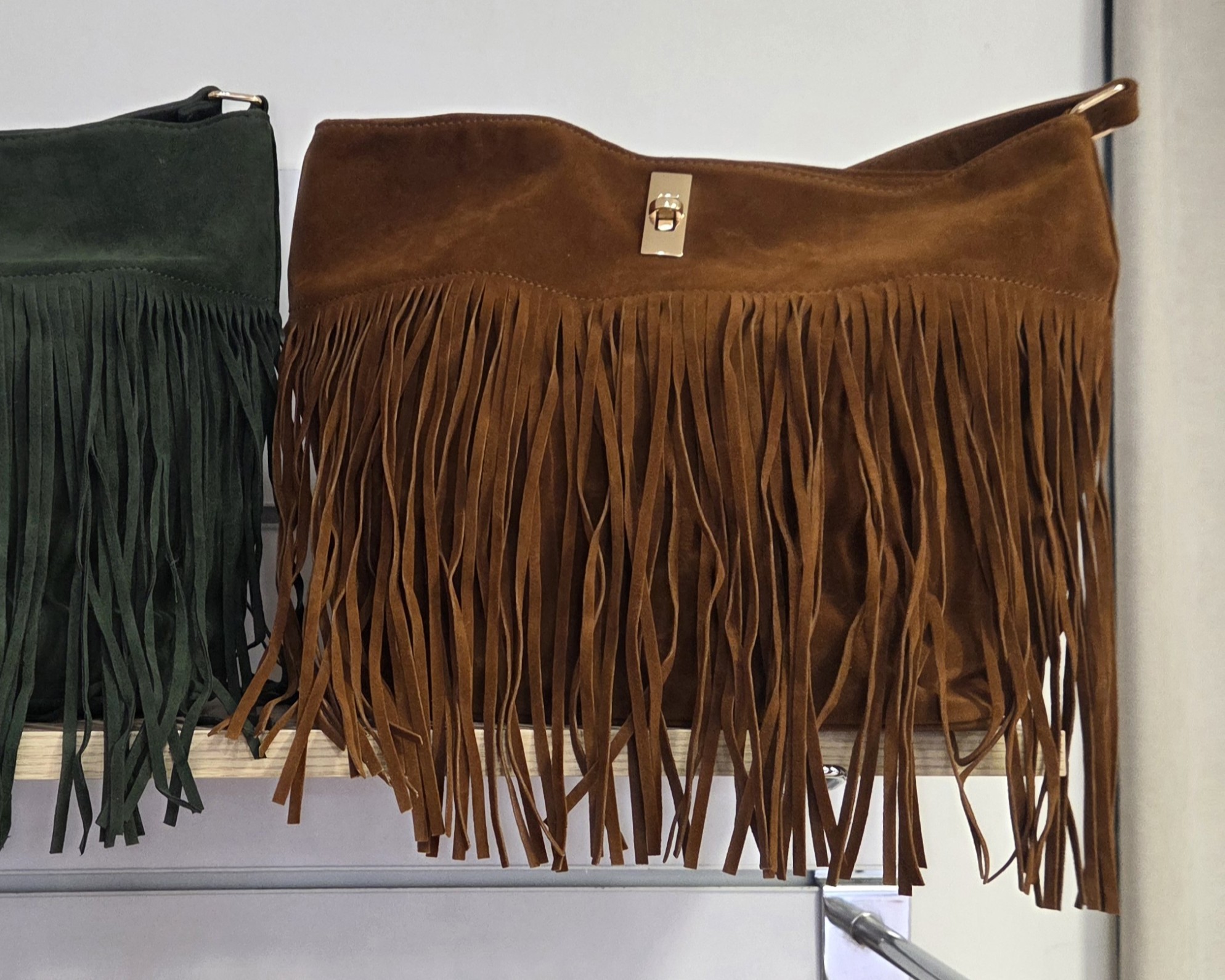 Sac à franges Diana camel