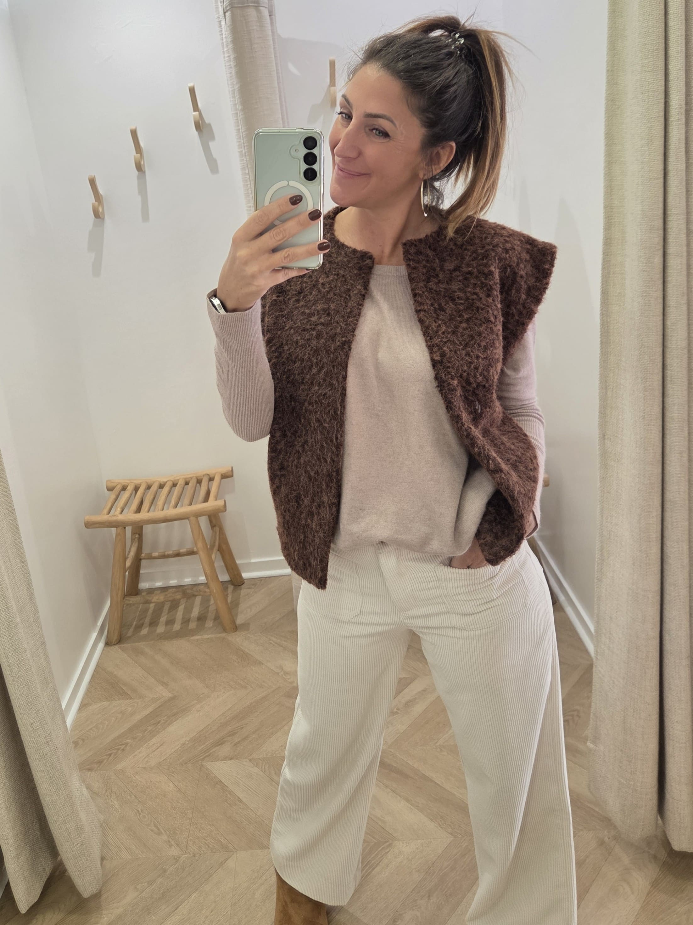 Gilet Maud choco 🇫🇷