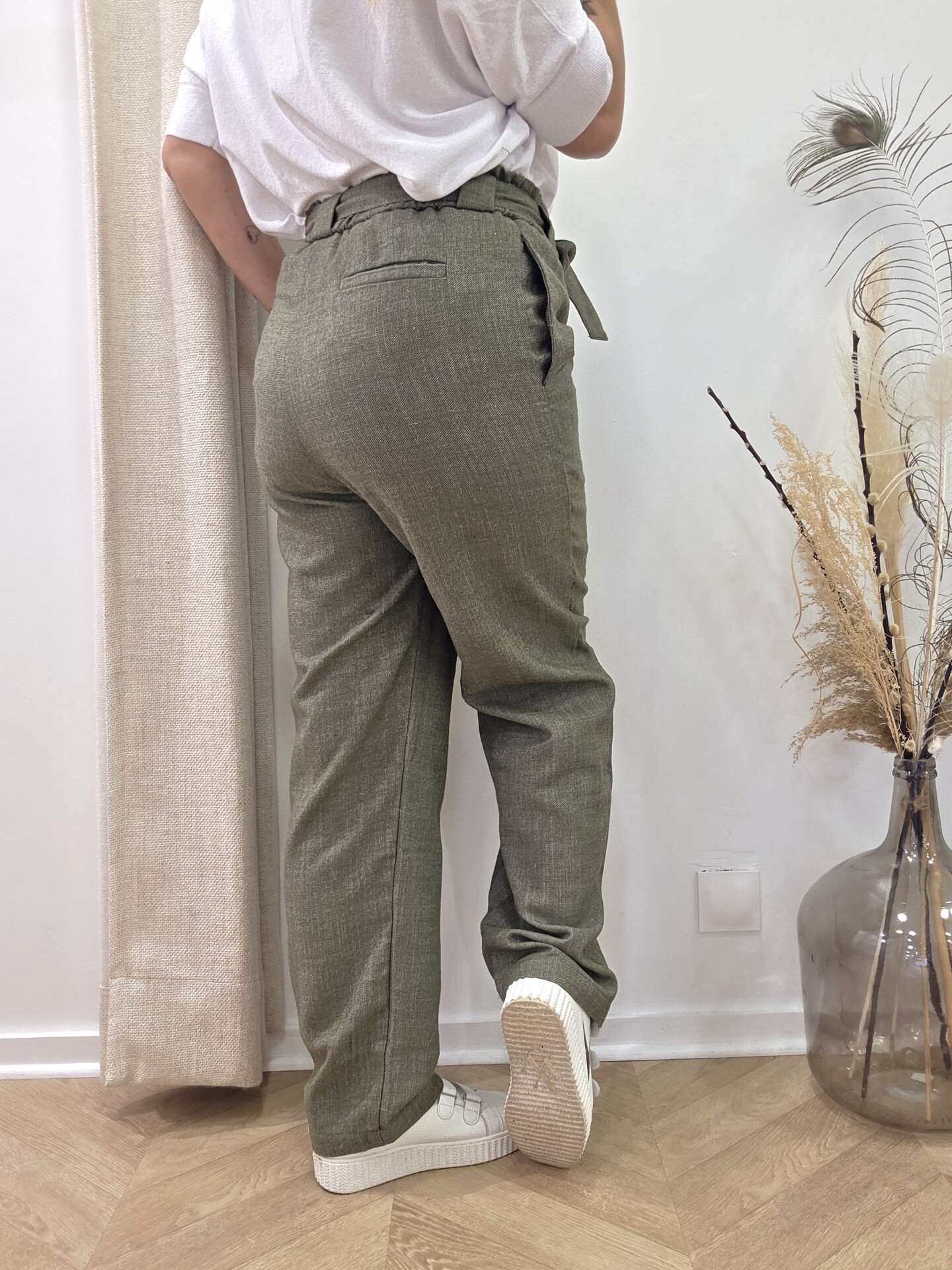 Pantalon Oriane – kaki – Image 3