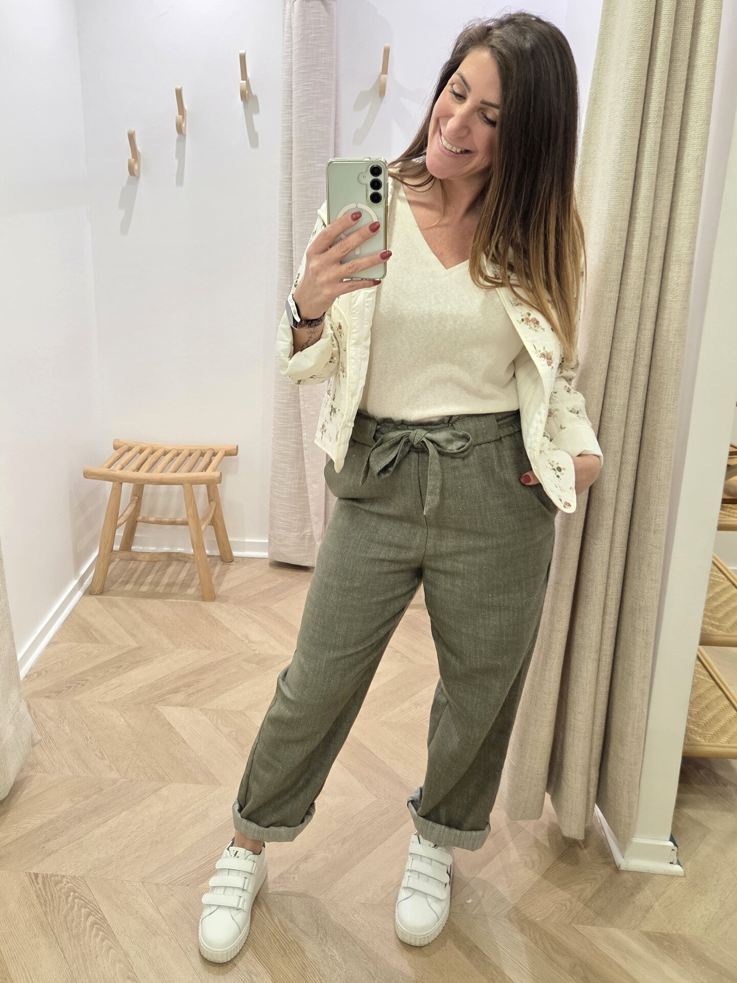 Pantalon Oriane – kaki – Image 6