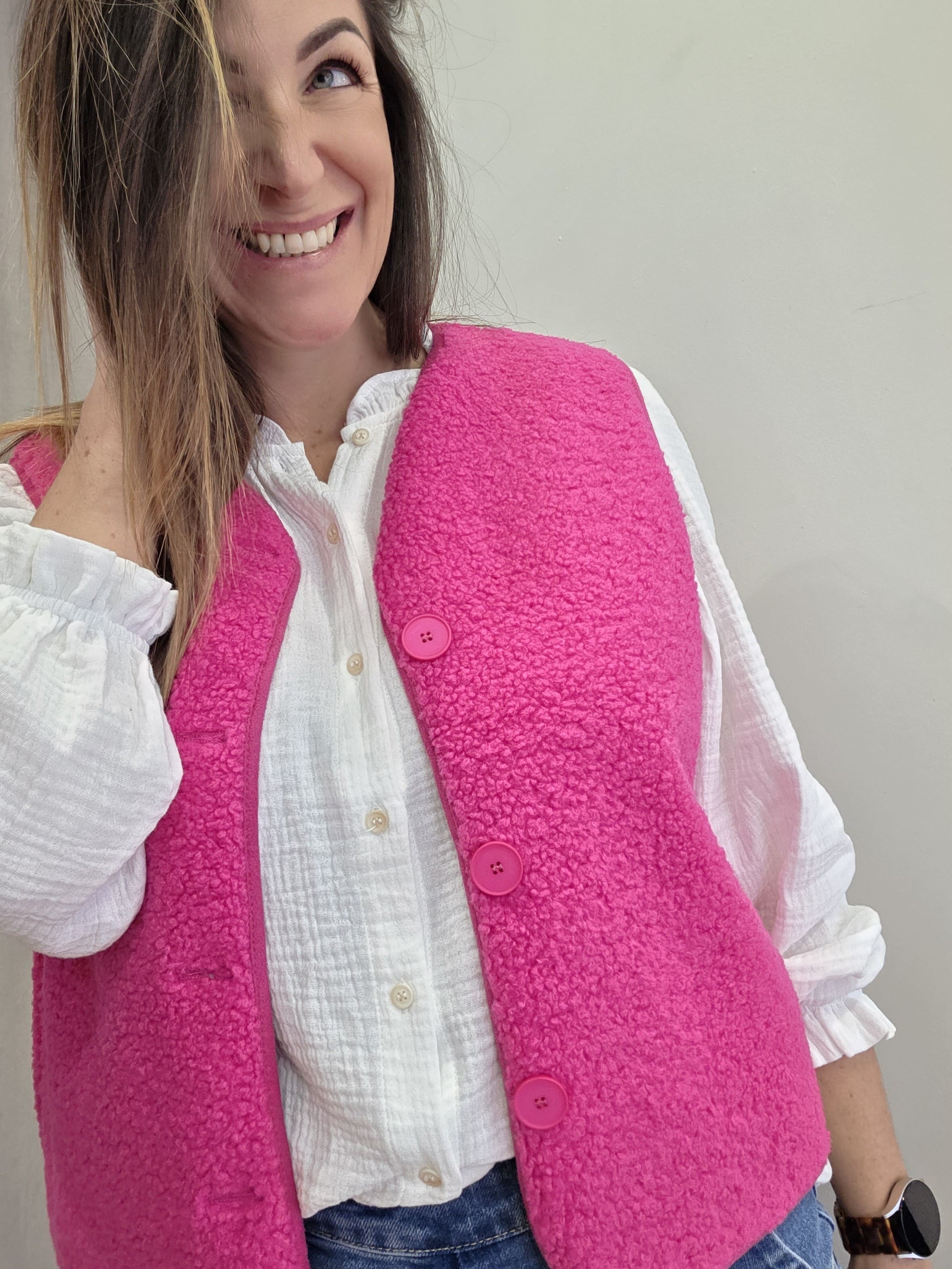 Gilet Anis rose – Image 2