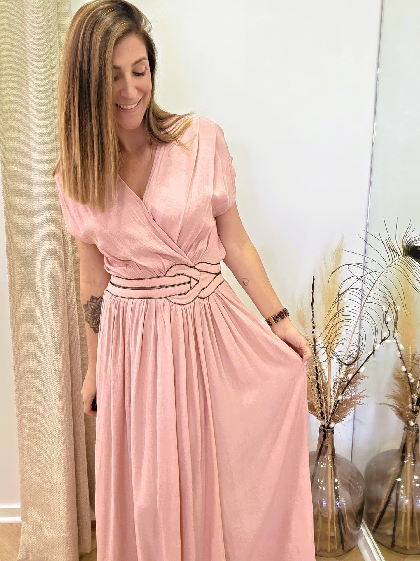 Robe Canon longue fluide de cérémonie