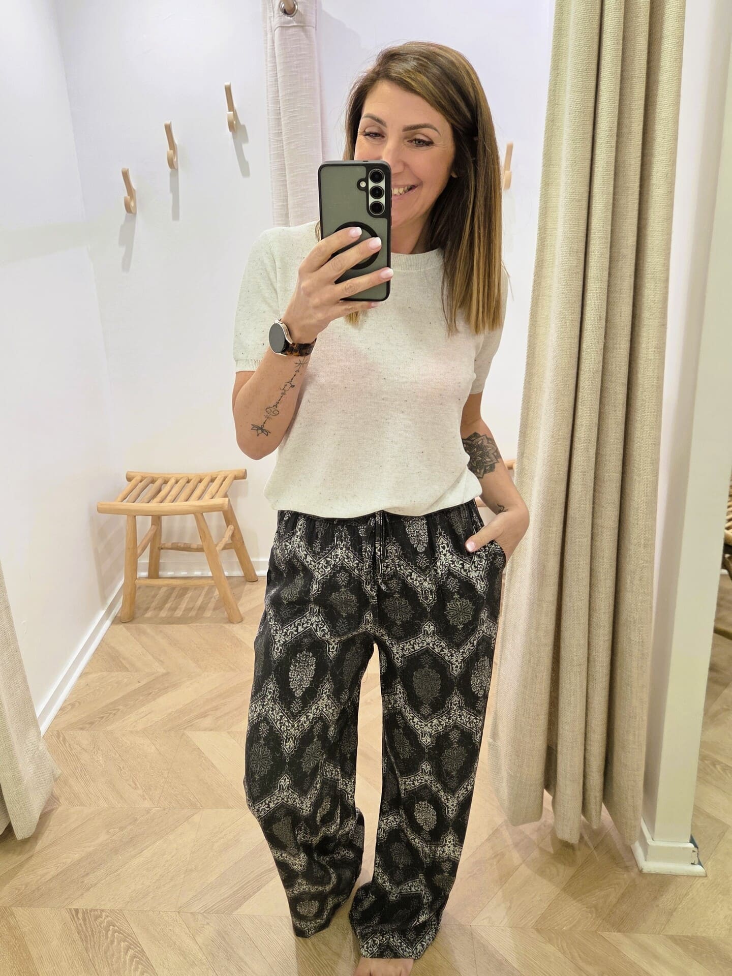 Pantalon fluide Maël imprimé