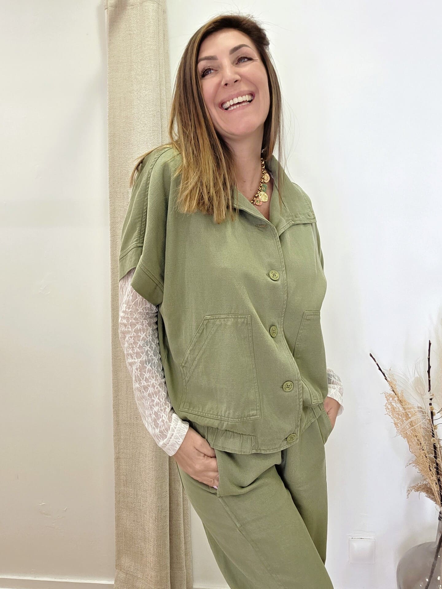 Veste Giulia en tencel et coton 🇮🇹