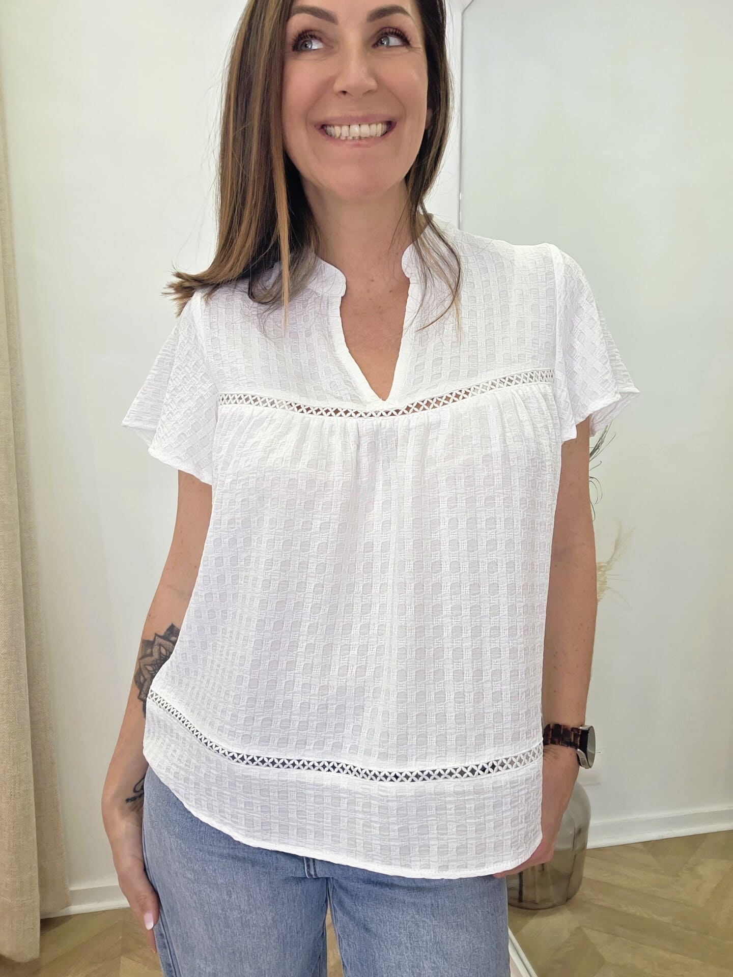 Blouse Lucy blanche fluide