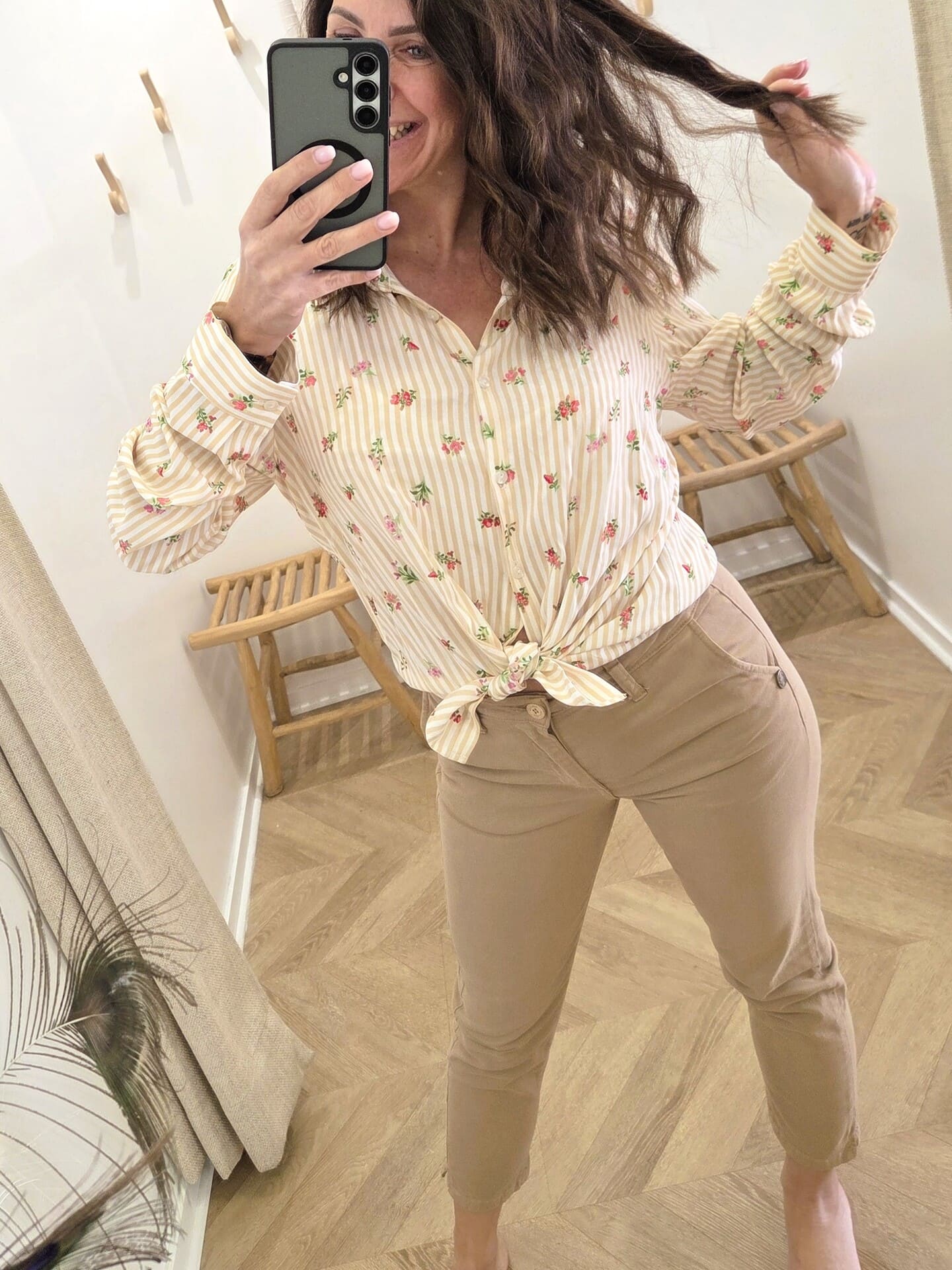 Chino Roméo 7/8ème en coton fabrication italienne 🇮🇹 sable