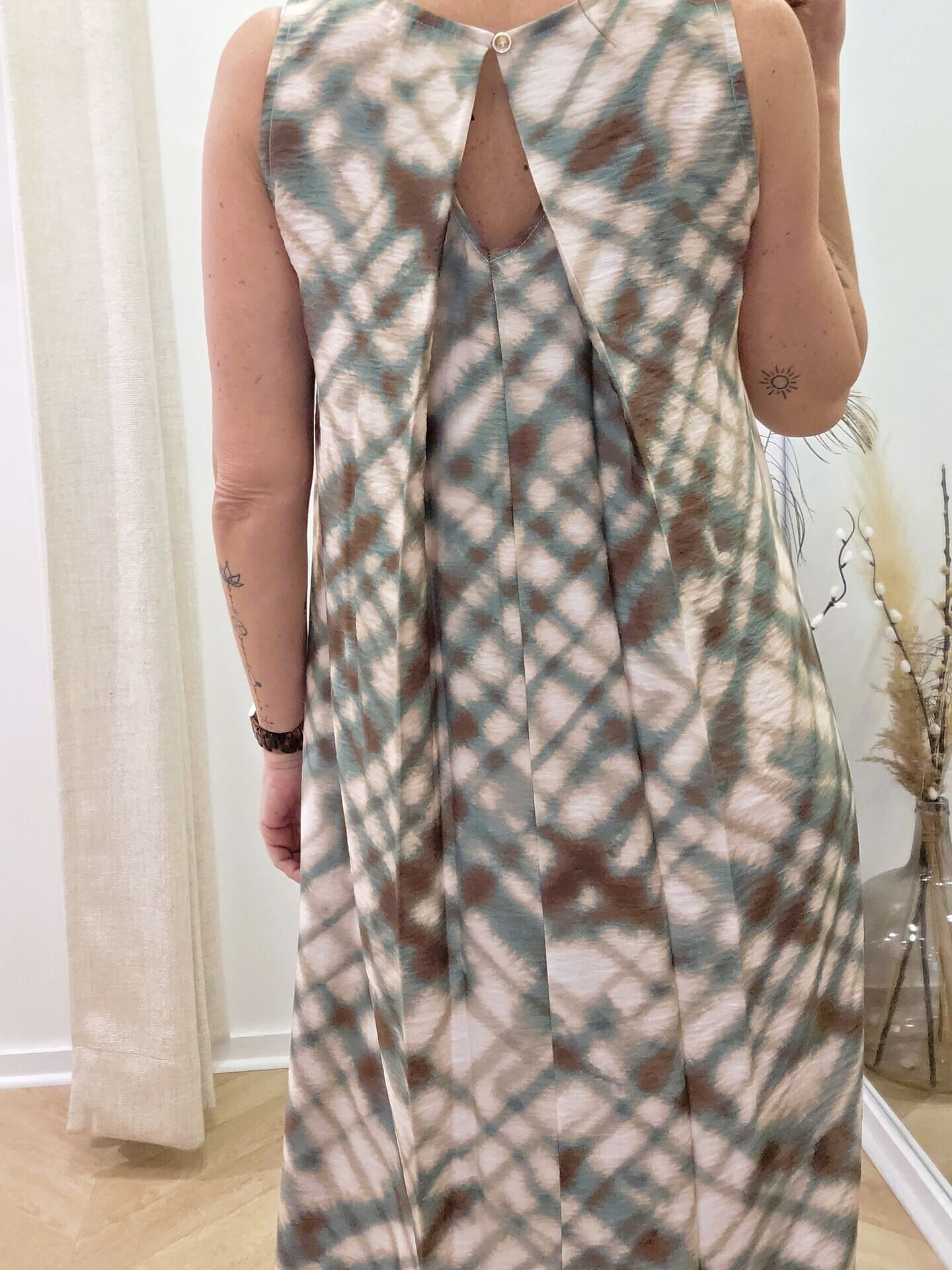 Robe Pia fluide imprimé en viscose 🇮🇹 – Image 4