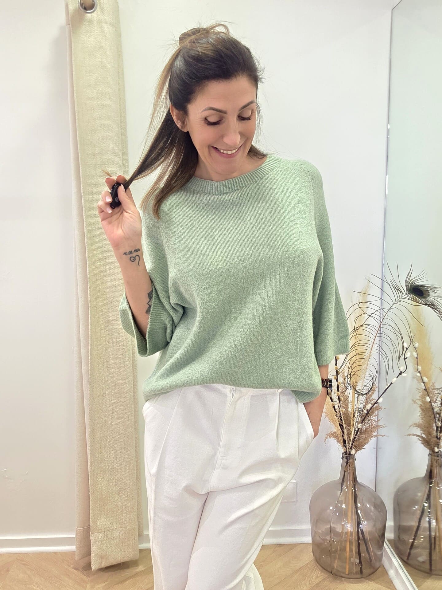 Pull Cotti vert amande 🇮🇹 – Image 4