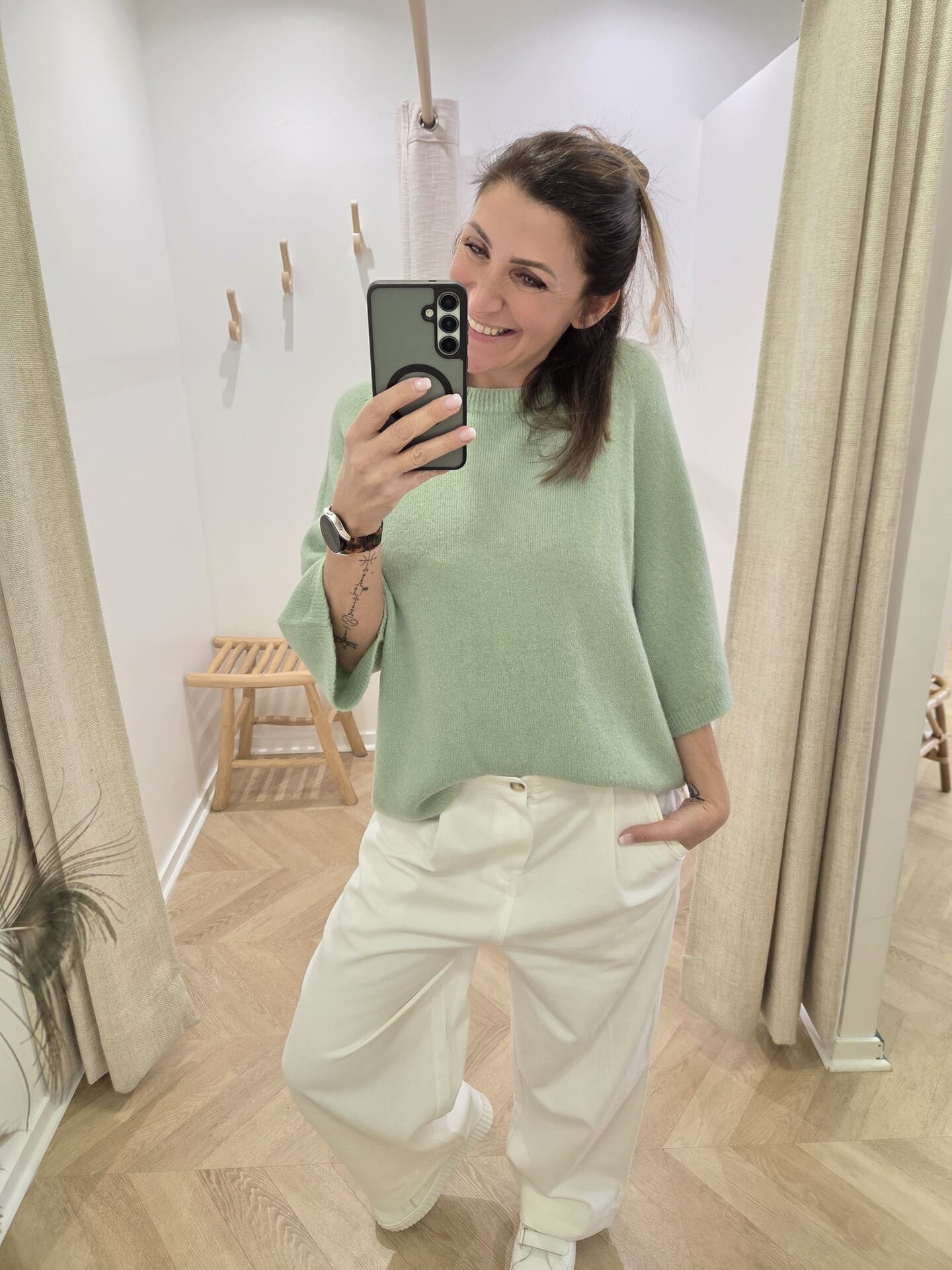 Pull Cotti vert amande 🇮🇹 – Image 2