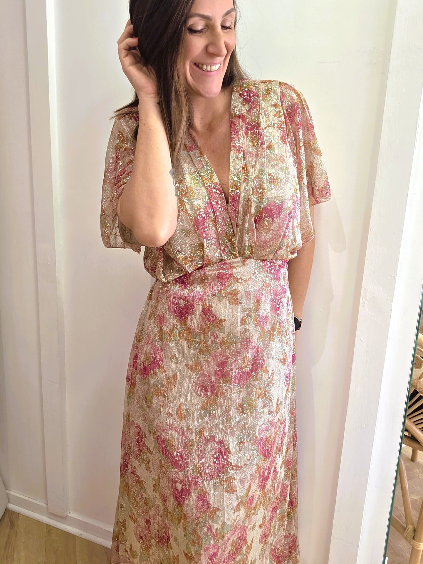 Robe Alabama pailletée écru 🇫🇷