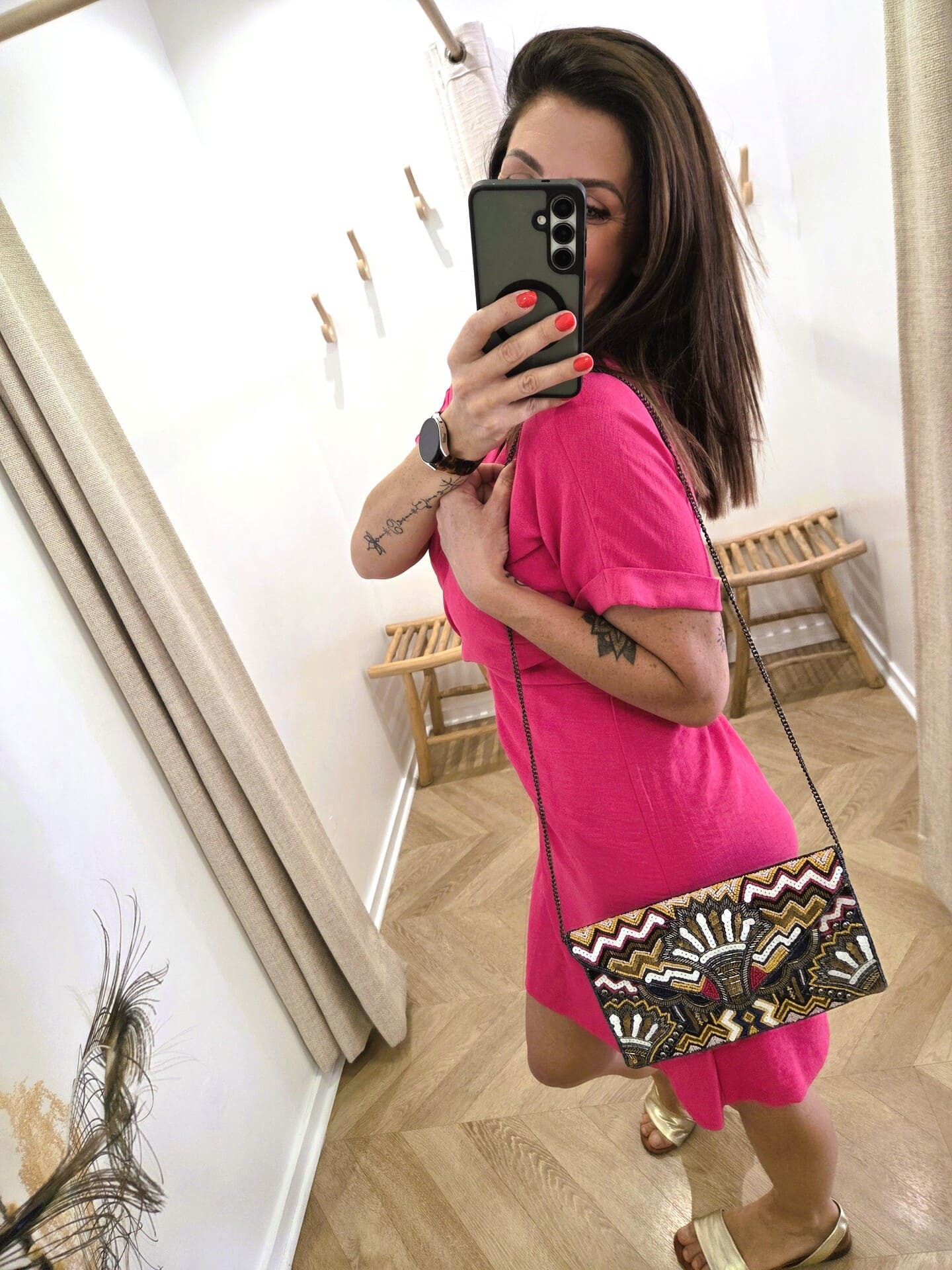 Robe Clara fushia effet portefeuille 🇫🇷 – Image 7