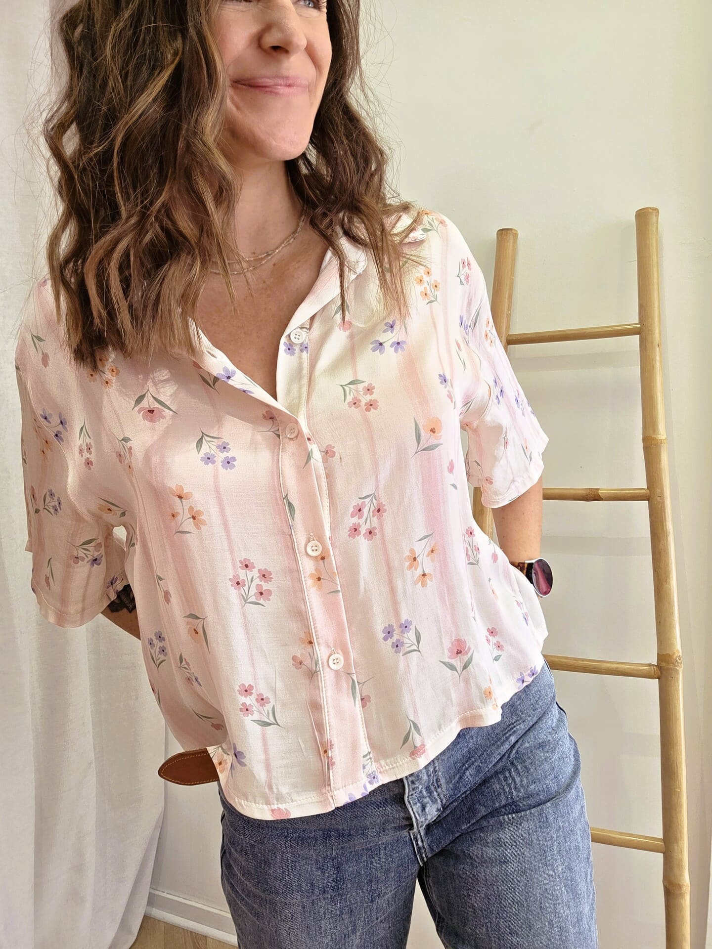 Chemise Chiara fleurie en viscose 🇮🇹