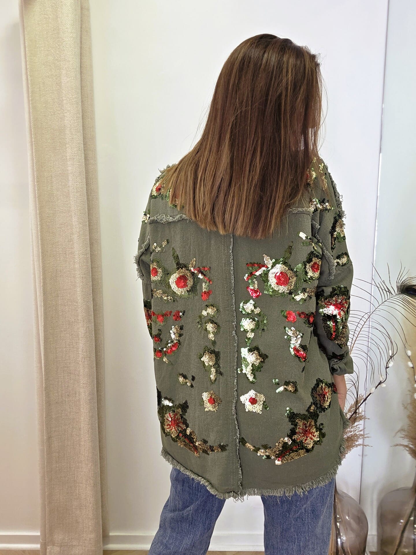 Veste Tabata en coton avec sequins – Image 5