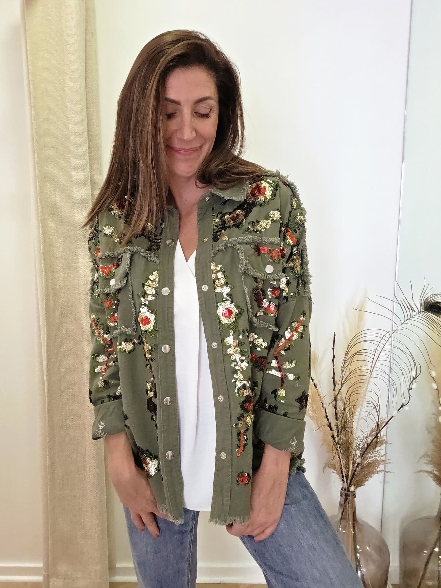 Veste Tabata en coton avec sequins