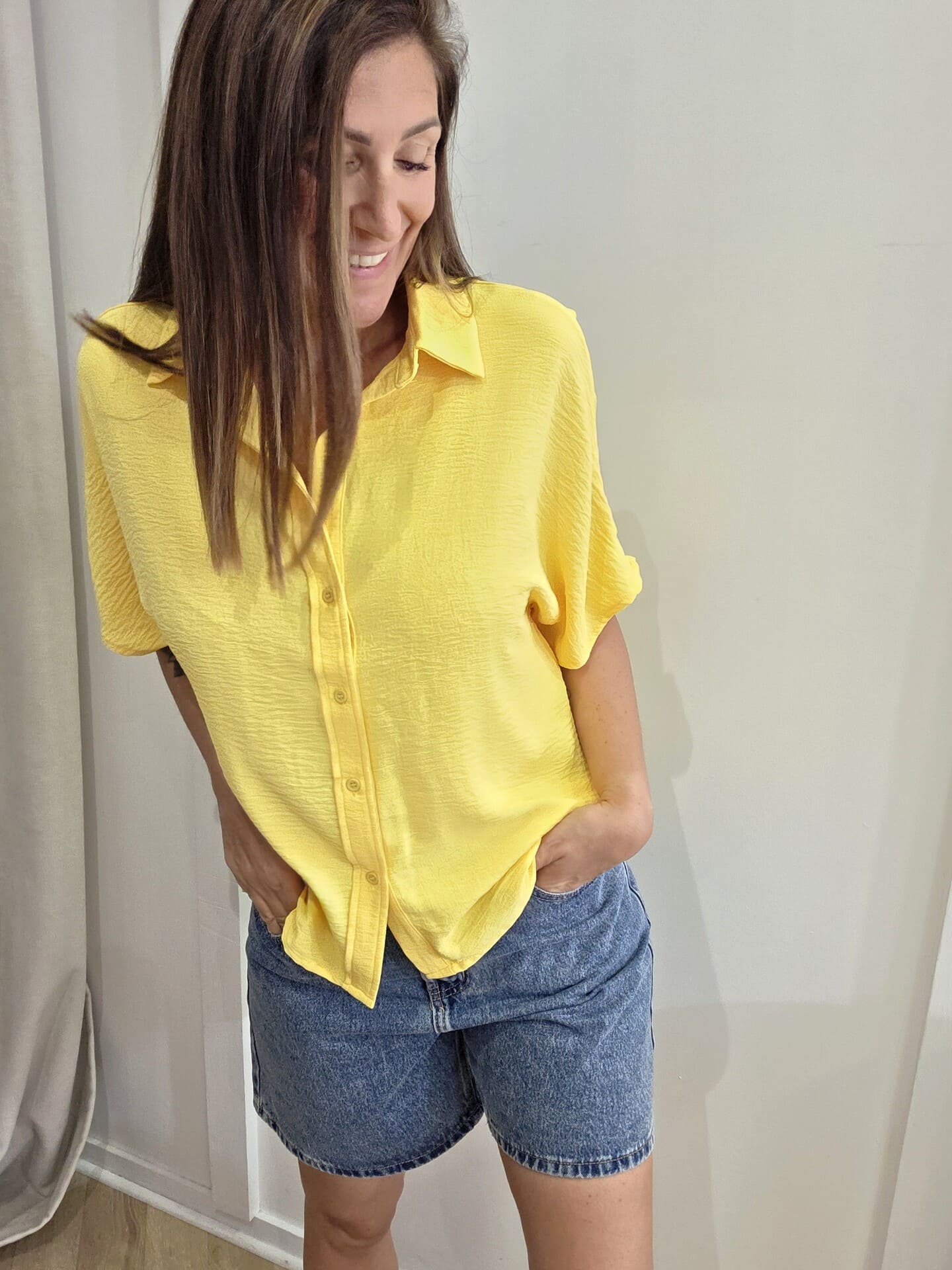 Chemise Lison citron
