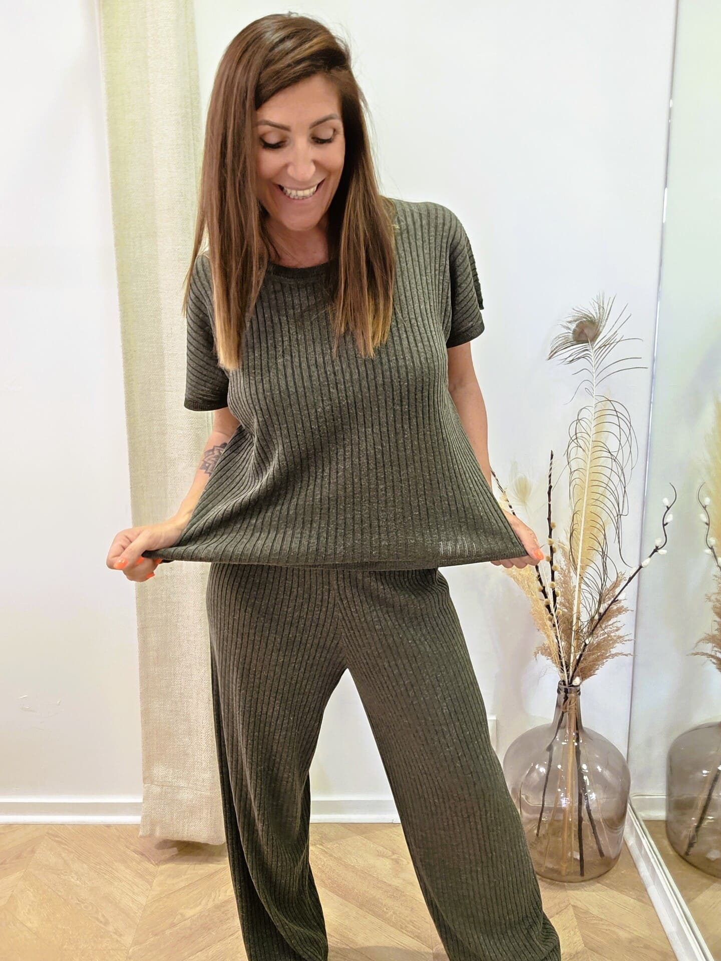 Pantalon Lysora viscose/lin