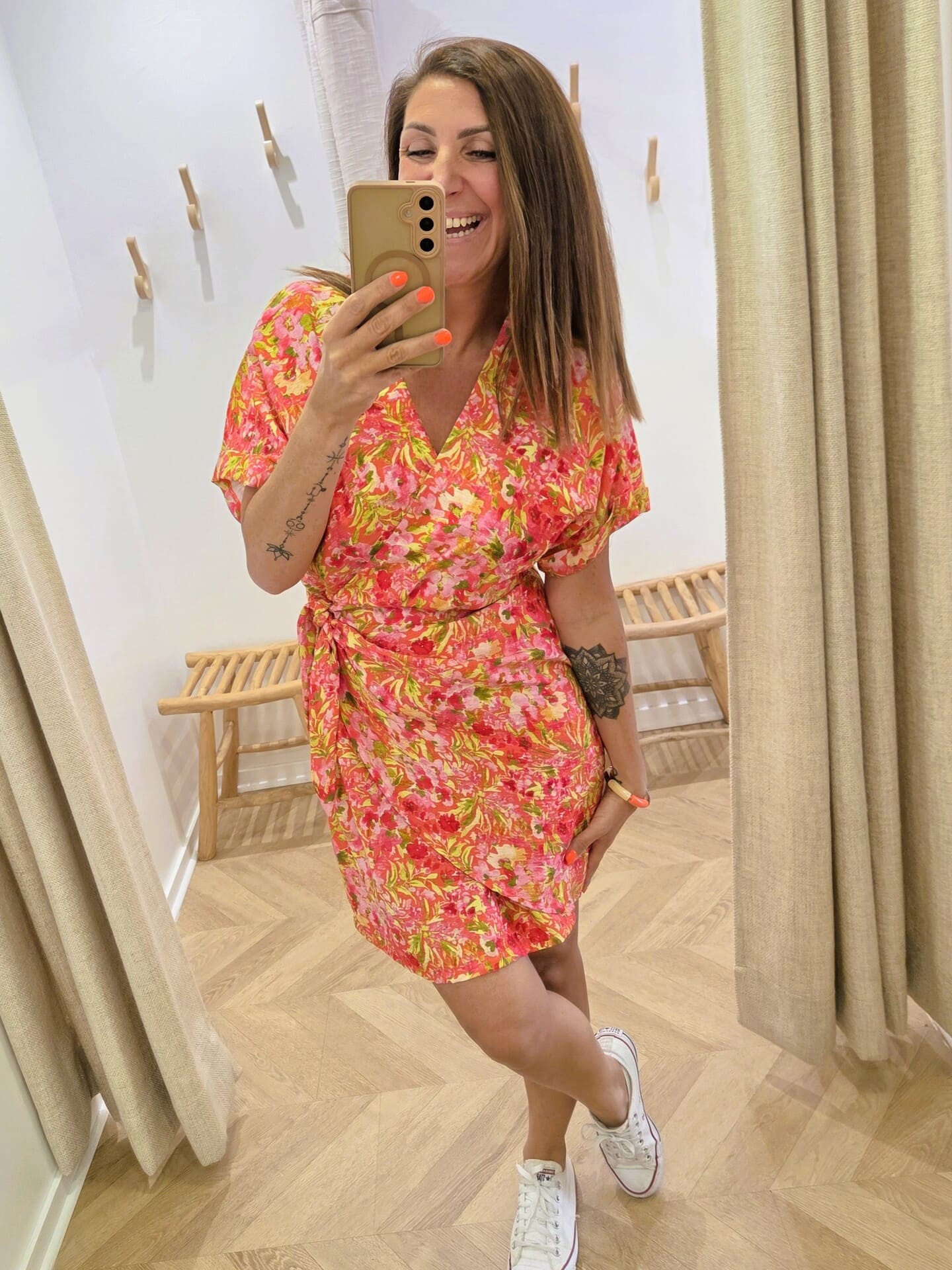 Robe Clara imprimé corail 🇫🇷 – Image 6