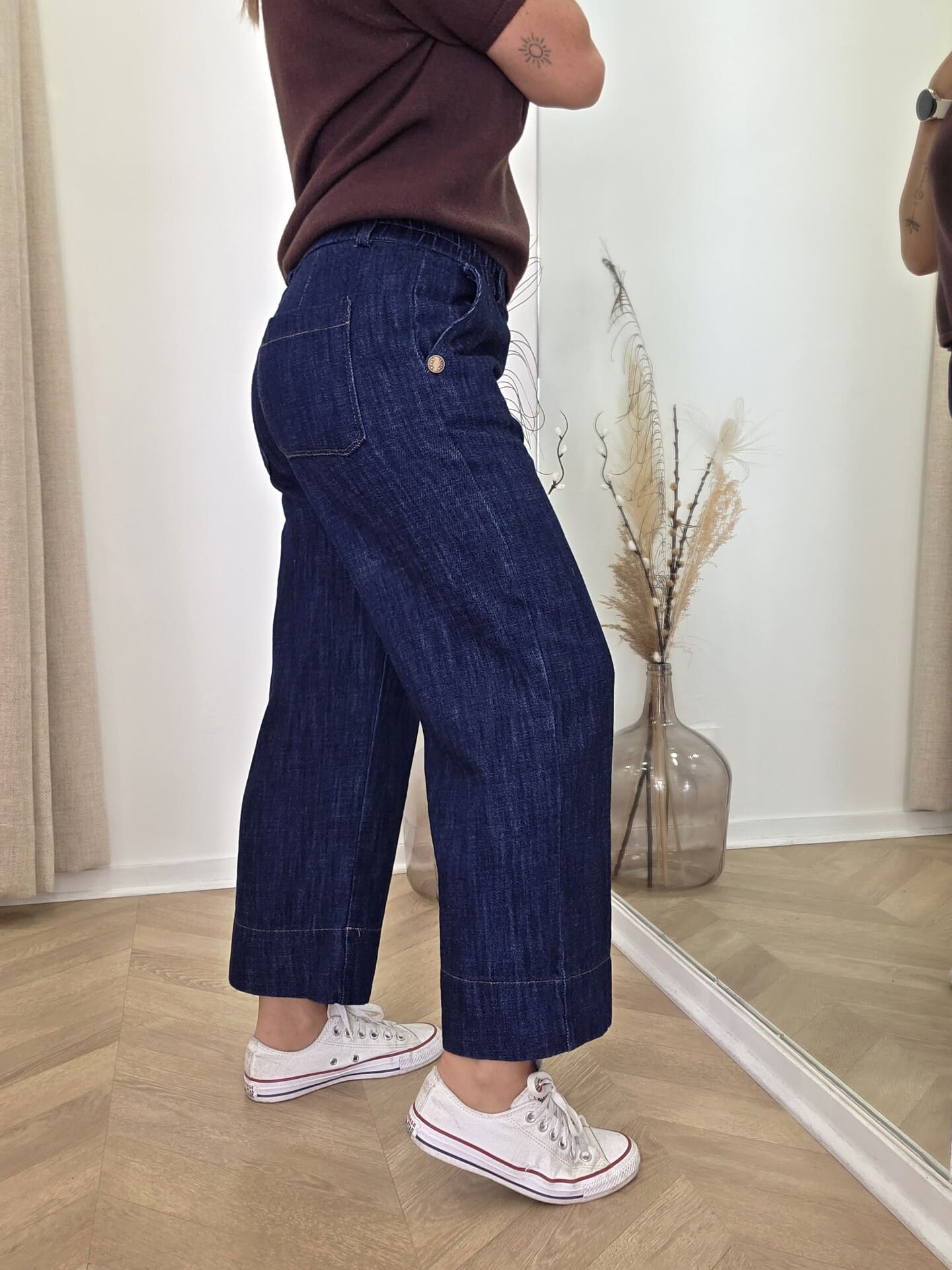 Pantalon large 7/8 Cosimo en coton 🇮🇹